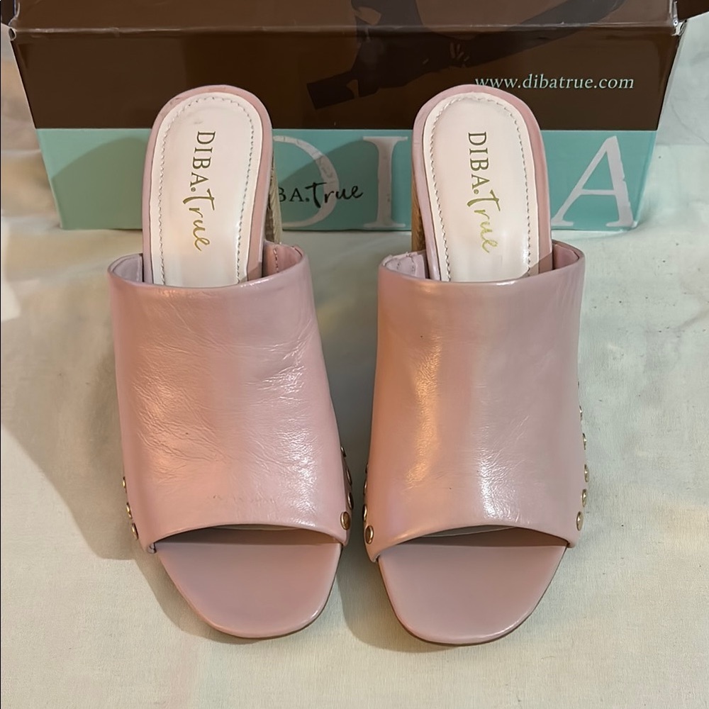 Women's Pink Slide Sandals by DIBA.true
